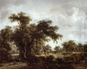 Farm in the Woods by Meindert Hobbema