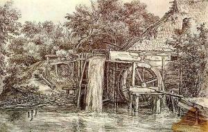Watermill 2 by Meindert Hobbema