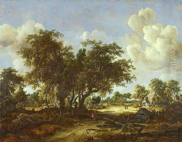 Wooded Landscape with Cottages 1665 - view 1