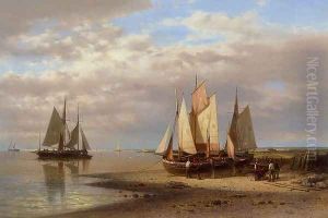 Preparing for the Day's Fishing by Abraham Hulk Snr