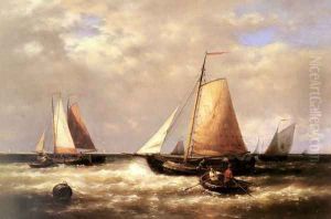 Return of the Fishing Fleet by Abraham Hulk Snr