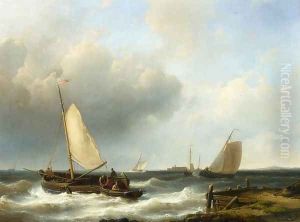 Shipping of the Dutch Coast by Abraham Hulk Snr