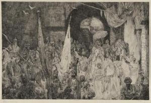 2 Large Processional Scenes In Cairo - view 1