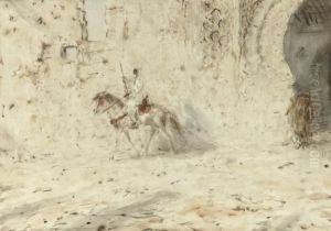 Marokkaanse Ruiters: Maroccan Horse-men by Marius Bauer