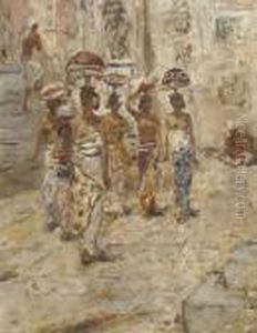 Engelsch Indie: Balinese Woman With Offerings