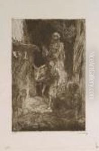 Various Etchings by Marius Bauer