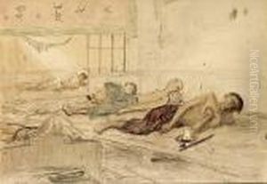 Opium Smokers In Indo-china