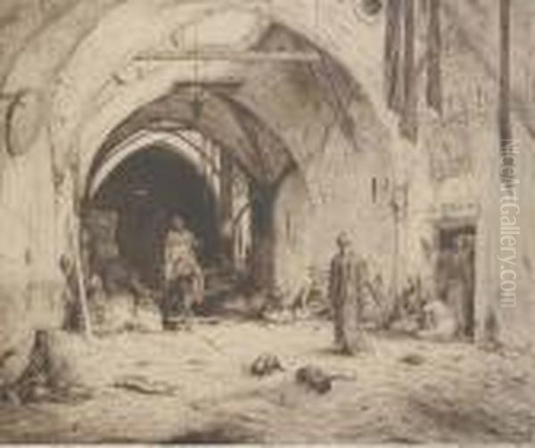 A Bazaar In Damascus (van Wisselingh 237) - view 1