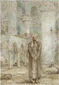 Oosterling In Een Moskee by Marius Bauer