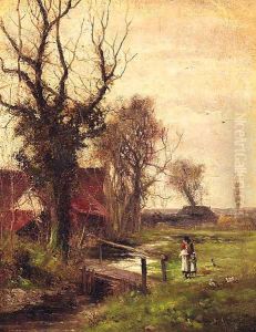 A peaceful Stretch of the River by Abraham Hulk Snr
