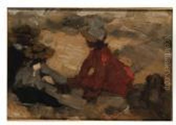 Children Playing In The Dunes - view 1