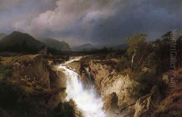 Landscape with Waterfall - view 1