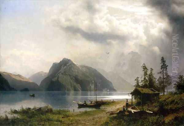 Landscape with Lake and Mountains - view 1