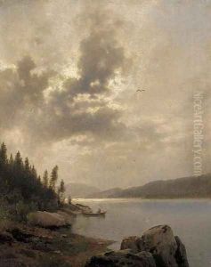 Boating on a Cloudy Day 2 by Herman Herzog