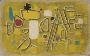 Auf Gelb by Willi Baumeister