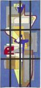 "entwurf Fur Ein Fenster Der Kirche ,notre-dame-du-bon-conseil' In Bagnes-lourtier"