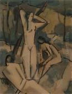Badende by Willi Baumeister