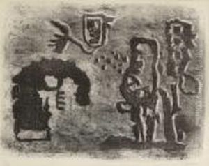 Afrikanische Legende by Willi Baumeister