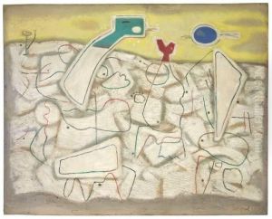 "helle Bewegung 3" by Willi Baumeister