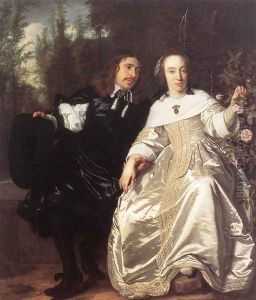 Abraham Del Court And Maria De Keersegieter by Bartholomeus Van Der Helst