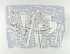 Mit Bleistift Signiert by Willi Baumeister