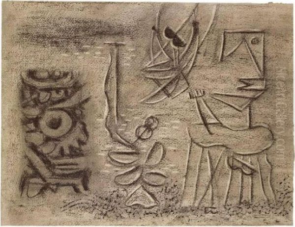 "komposition Mit Urgestalt Und Schaukel" - view 1