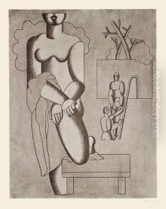 "sport Und Maschine" by Willi Baumeister
