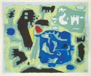 "grun - Komposition In Grun" by Willi Baumeister