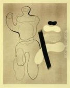 Liegende Figur Auf Braun . 1935