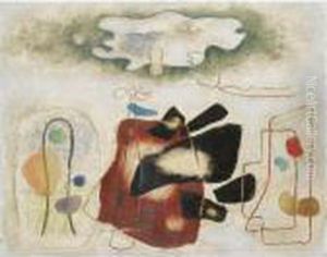 Fliegender Hund by Willi Baumeister