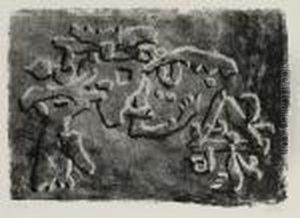 Begegnung. Um 1952/53 by Willi Baumeister