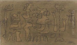 Property From A Private California Collection
 

 
 
 

 
 Afrikanische Spiele Auf Hellbraunem Grund (african Games On Light Brown Background) by Willi Baumeister