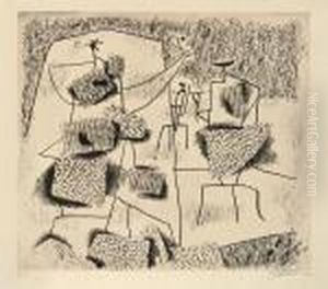 "sonnenfiguren". 1946 by Willi Baumeister