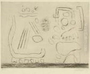 Dialog. 1947. by Willi Baumeister