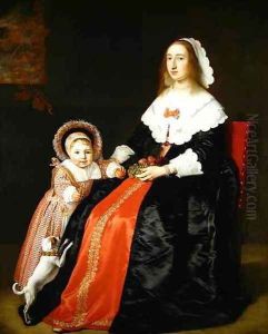 Portrait of a Mother and Child by Bartholomeus Van Der Helst