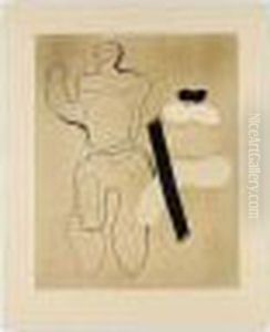 Linienfigur Auf Braun - Linie Und Flache (spielmann 91)