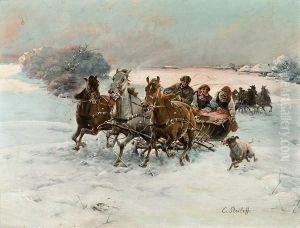 Troika In Winterlandschaft
