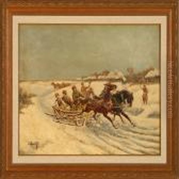 Winter Landscape With A Troica - view 1