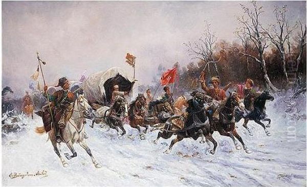 Charging Cossack Convoy - view 1