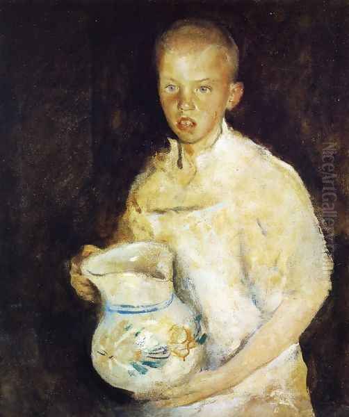 Boy with Pitcher - view 1