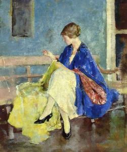 Blue Kimono by Charles Hawthorne