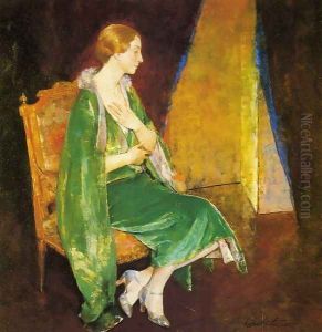 Woman in Green by Charles Hawthorne