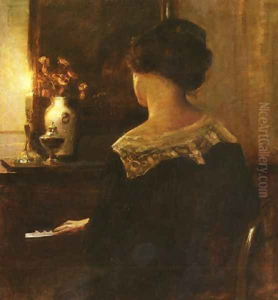 A Lady Playing The Piano - view 1