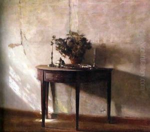 Interior I Sollys by Carl Wilhelm Holsoe