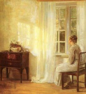 Waiting By The Window by Carl Wilhelm Holsoe
