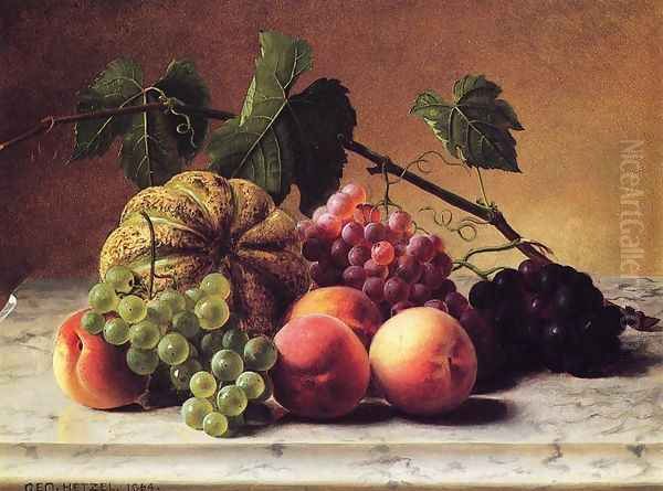Still Life with Cantaloupe, Grapes and Peaches - view 1