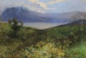 Paesaggio Con Lago by Leonardo Bazzaro