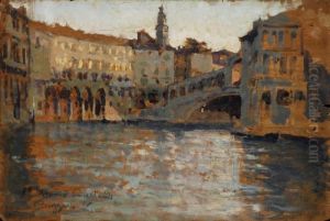 Veduta Di Venezia by Leonardo Bazzaro
