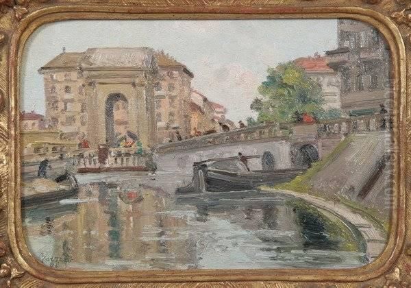 European Canal Scene - view 1