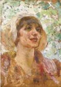 Donna Con Cappello by Leonardo Bazzaro